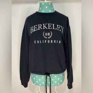 PacSun LA Hearts Berkeley California Cropped Sweatshirt Size XS